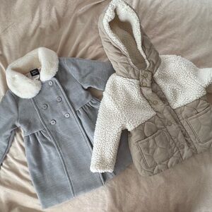 OshKosh B'gosh Gray and Cream Pea Coat